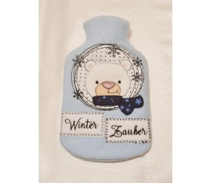 Stickdatei - Winterfreunde Doodle Appli Pinguin